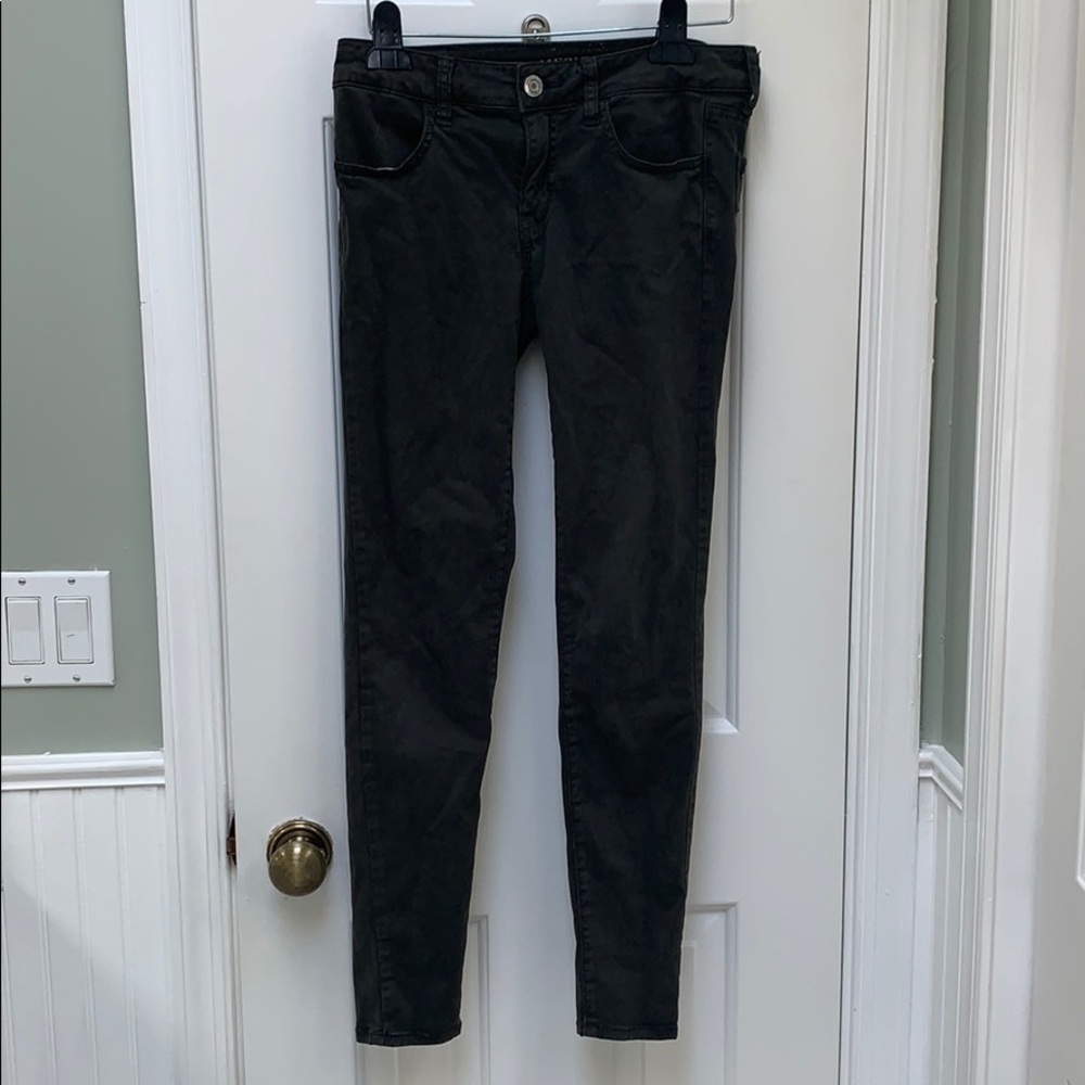 American Eagle Dark Olive Super Stretch Jegging